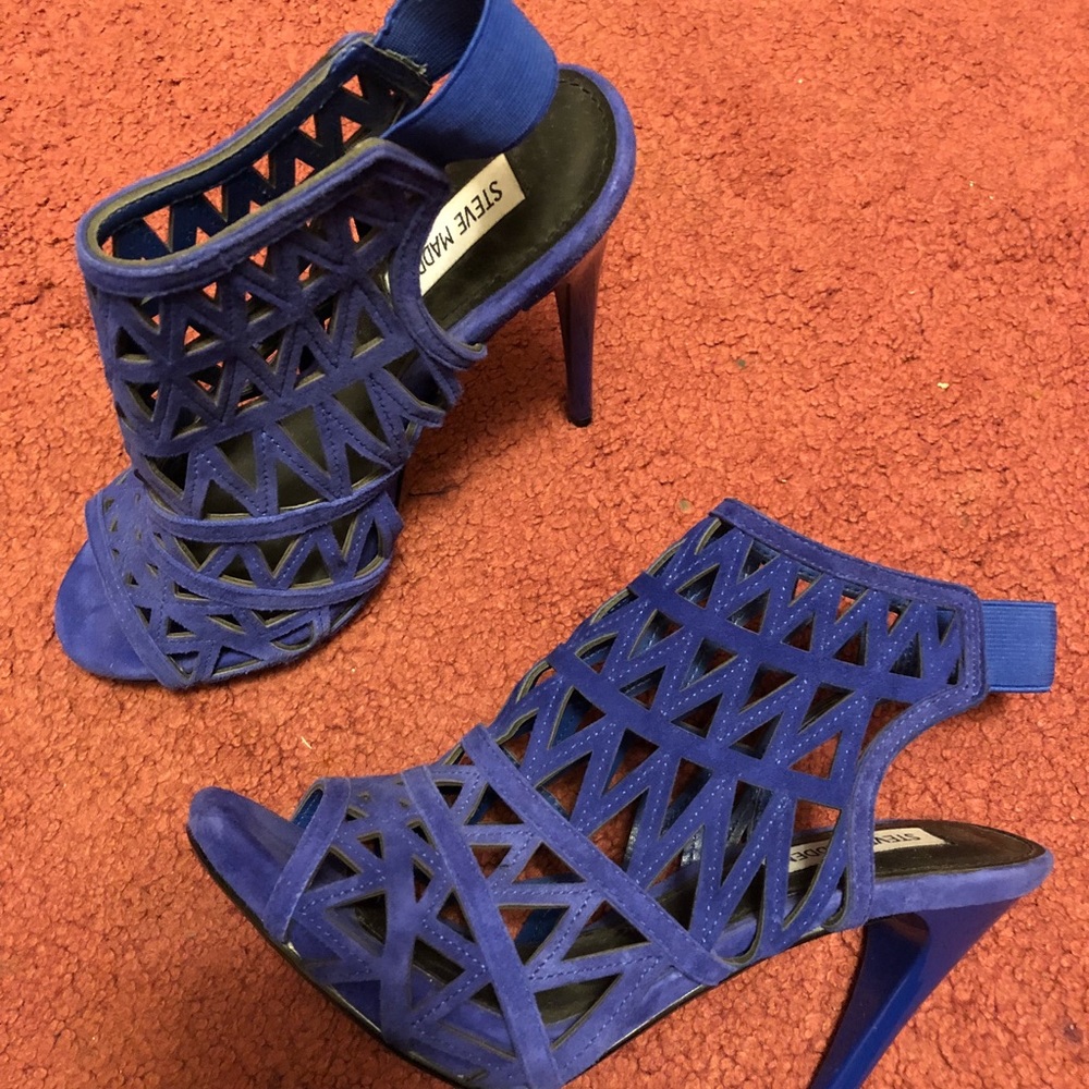 Steve Madden Blue Heels